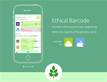 Tablet Screenshot of ethicalbarcode.com